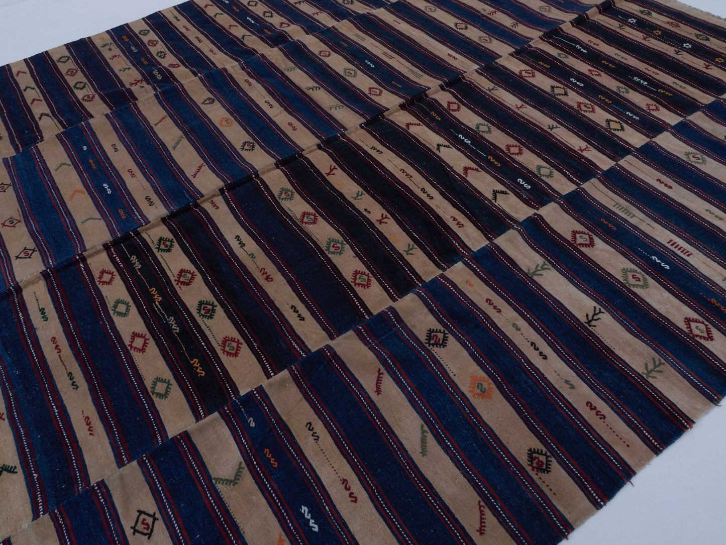 Handmade Kilim Rug, Turkish Antique Kilim Rug, Vintage Faded Kilim Rug, Area Flat Weave Kilim Rug, Anatolia Rug, Kilim Rug 10x13, 11163