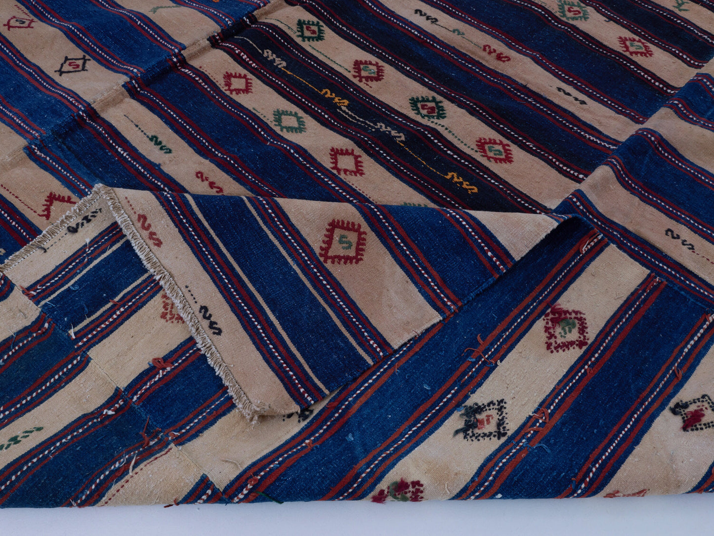 Handmade Kilim Rug, Turkish Antique Kilim Rug, Vintage Faded Kilim Rug, Area Flat Weave Kilim Rug, Anatolia Rug, Kilim Rug 10x13, 11163