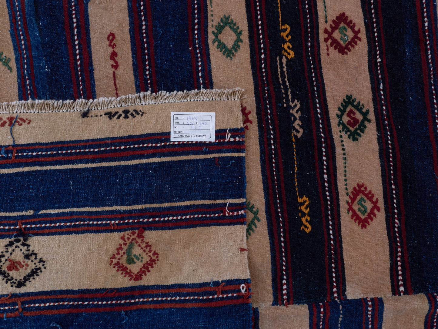 Handmade Kilim Rug, Turkish Antique Kilim Rug, Vintage Faded Kilim Rug, Area Flat Weave Kilim Rug, Anatolia Rug, Kilim Rug 10x13, 11163