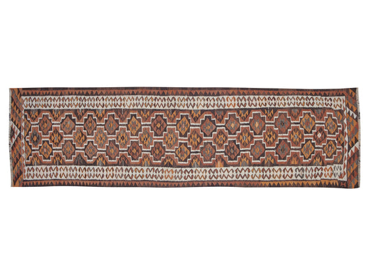 Handmade Antique Runner Rug, Turkish Vintage Runner Rug, Anatolia Rug, Herki Runner, Bohemian Rug, Hallway Runner, Rug Runner 3x11, 11310