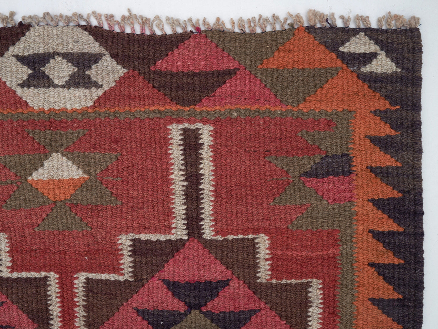 Turkish Kilim Runner Rug, Vintage Oushak Runner Rug, Handmade Eclectic Runner Rug, Anatolia Rug, Kilim Runner Rug, Runner Rug 3x10, 11303