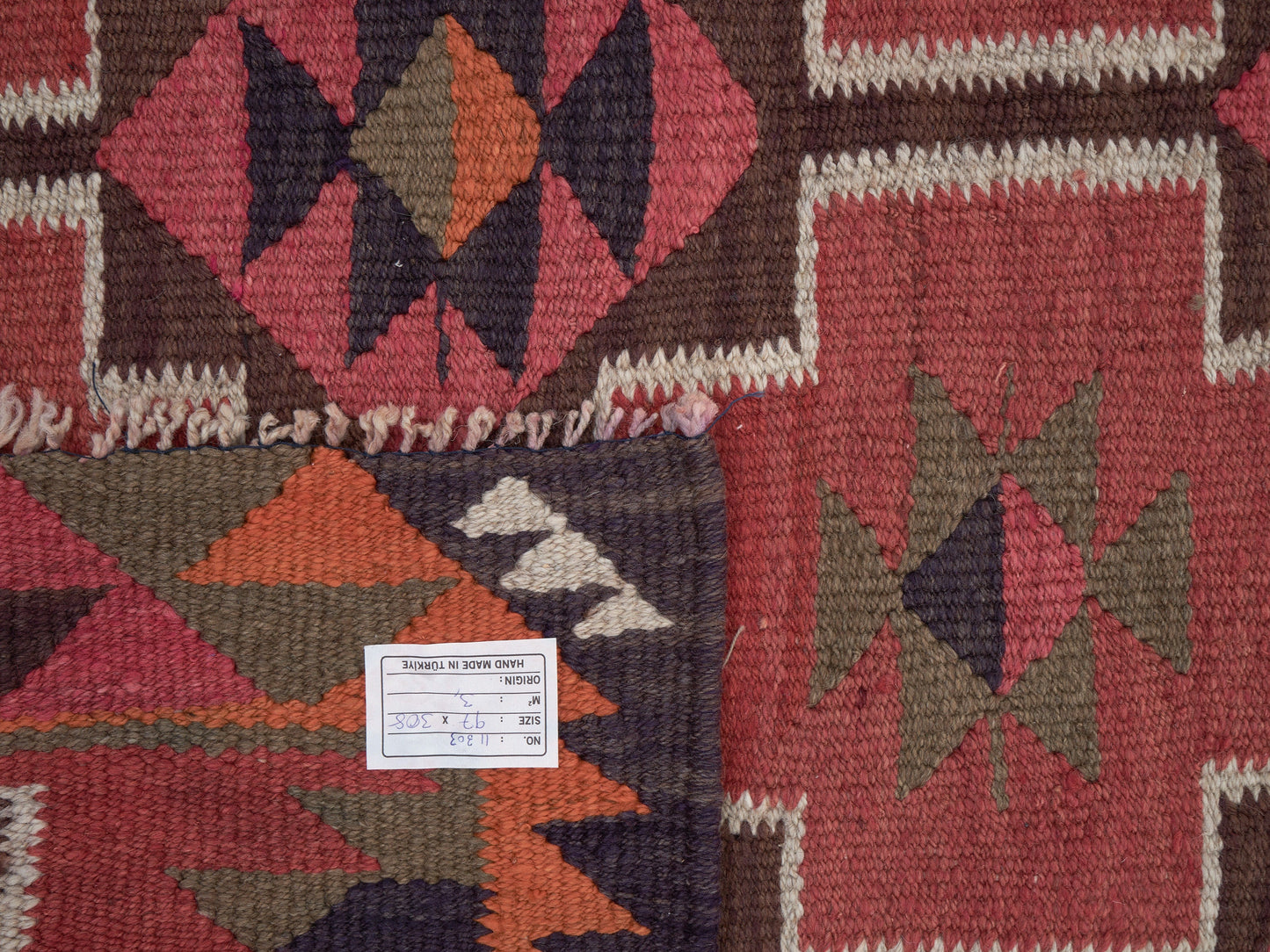 Turkish Kilim Runner Rug, Vintage Oushak Runner Rug, Handmade Eclectic Runner Rug, Anatolia Rug, Kilim Runner Rug, Runner Rug 3x10, 11303