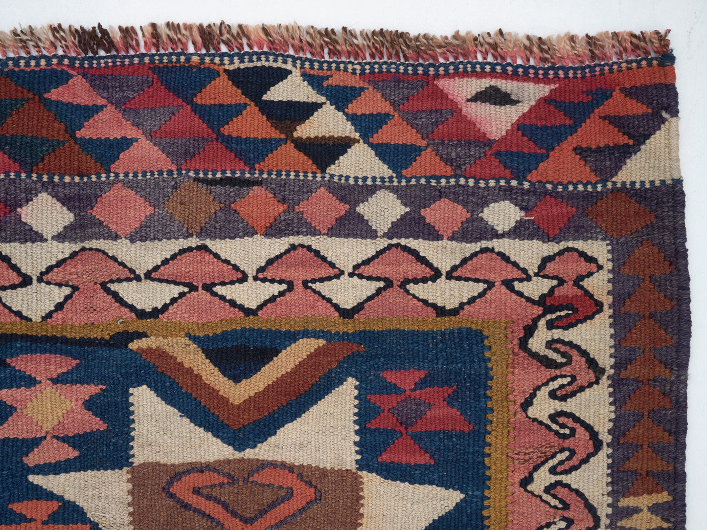Turkish Handmade Runner Rug, Vintage Antique Runner Rug, Oushak Eclectic Runner Rug, Rug Runner 3X10, Anatolia Rug, Kilim Runner, 11312