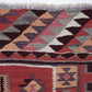 Kilim Runner Rug, Oushak Vintage Runner Rug, Turkish Eclectic Runner Rug, Kitchen Runner, Rug Runner, Bohemian Rug, Runner Rug 3x10, 11313