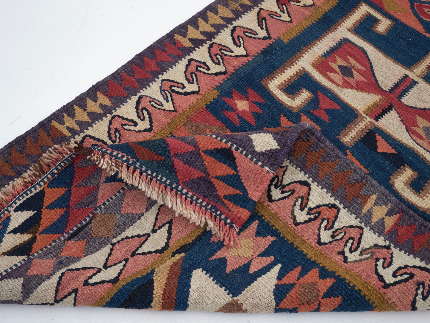 Turkish Handmade Runner Rug, Vintage Antique Runner Rug, Oushak Eclectic Runner Rug, Rug Runner 3X10, Anatolia Rug, Kilim Runner, 11312