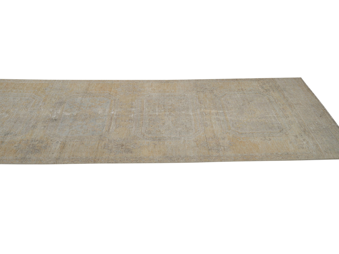 Vintage Runner, Oushak Runner, Turkish Runner, Handmade Runner Rug, Floor Runner Rug, Carpet Runner, Rug Runner 3x11, Beige Rug, 12336