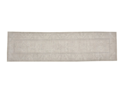 Runner Rug 3x10, Oushak Runner, Vintage Runner, Turkish Handmade Runner Rug, Long Narrow Runner Rug, Kitchen Runner, Floor Runner Rug, 12367