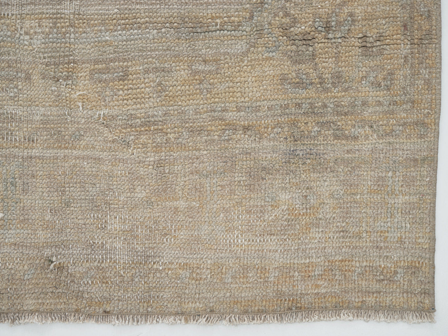 Vintage Runner, Oushak Runner, Turkish Runner, Handmade Runner Rug, Floor Runner Rug, Carpet Runner, Rug Runner 3x11, Beige Rug, 12336