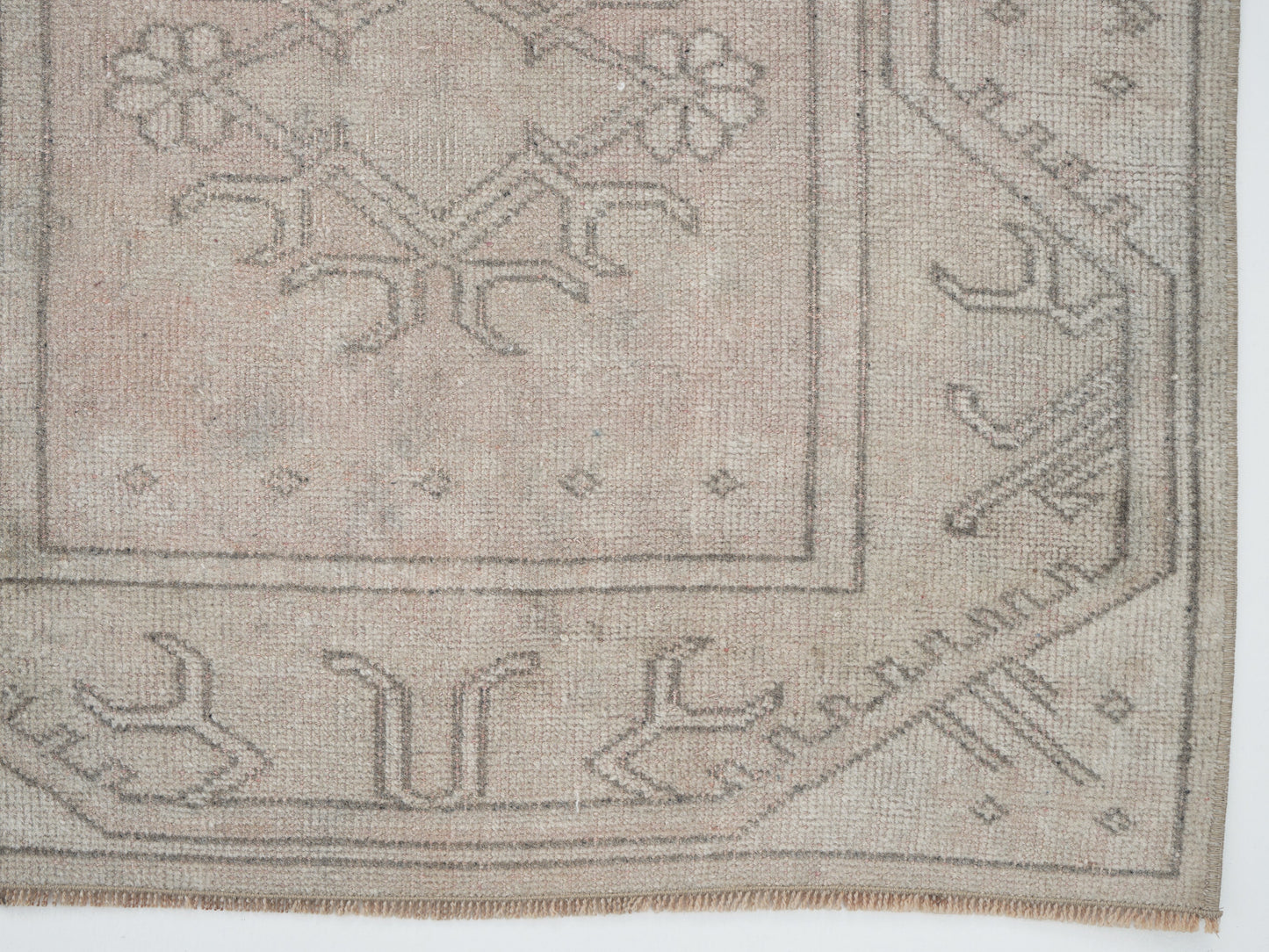 Runner Rug 3x8, Vintage Oushak Antique Runner Rug, Turkish Handmade Runner Rug, Long Narrow Runner Rug, Hallway Runner, Carpet Runner, 12349