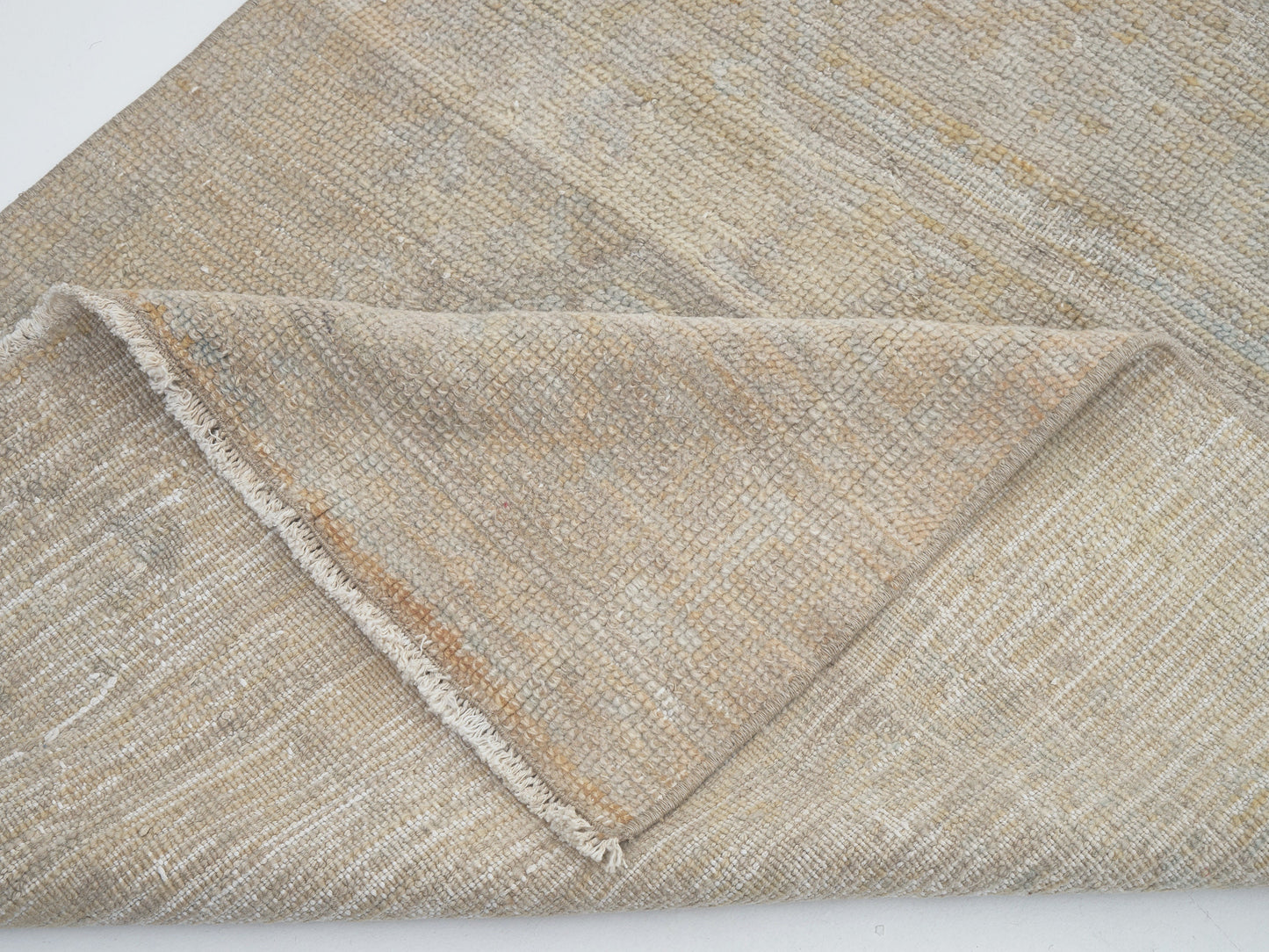 Vintage Runner, Oushak Runner, Turkish Runner, Handmade Runner Rug, Floor Runner Rug, Carpet Runner, Rug Runner 3x11, Beige Rug, 12336