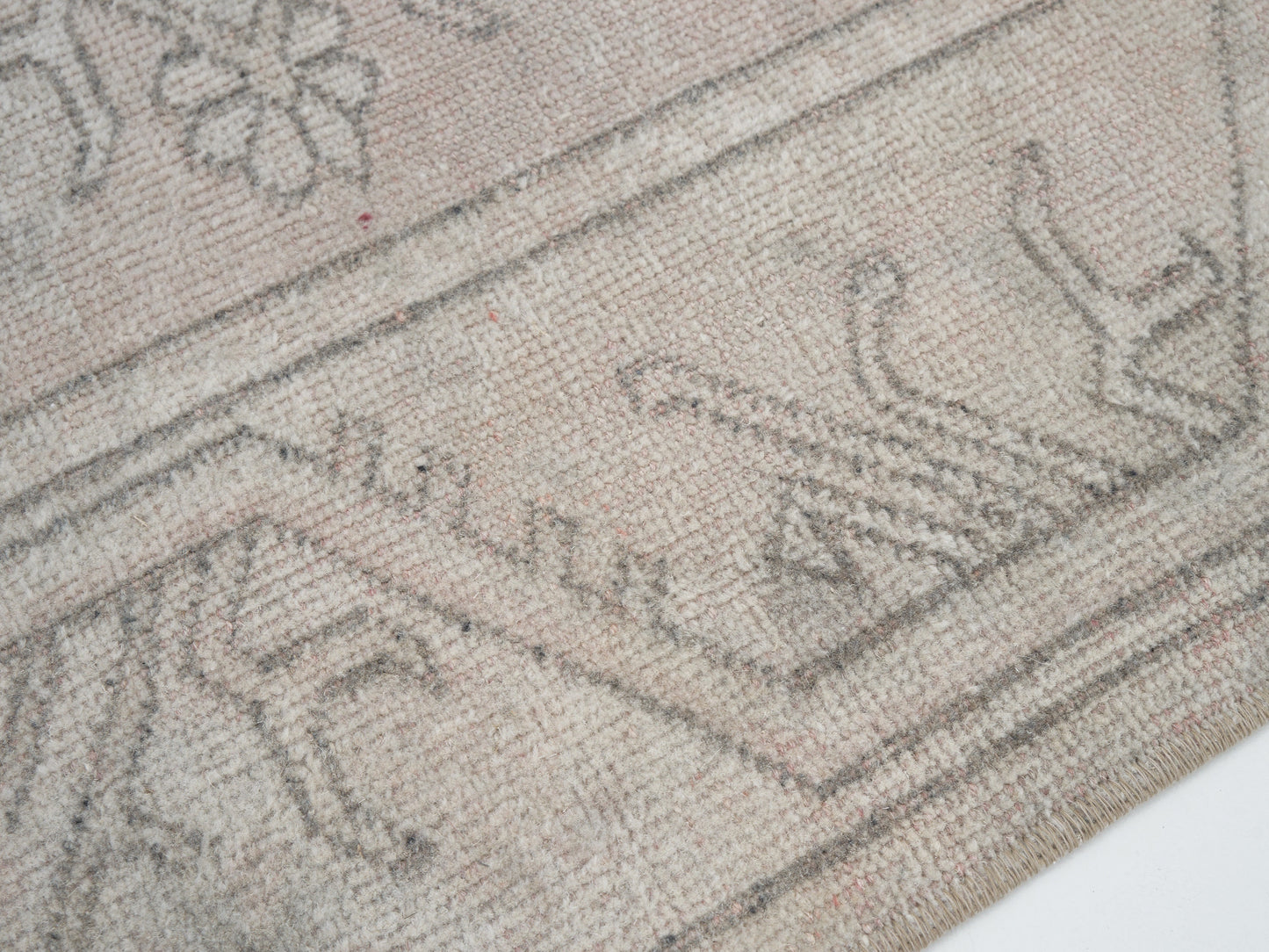 Runner Rug 3x8, Vintage Oushak Antique Runner Rug, Turkish Handmade Runner Rug, Long Narrow Runner Rug, Hallway Runner, Carpet Runner, 12349
