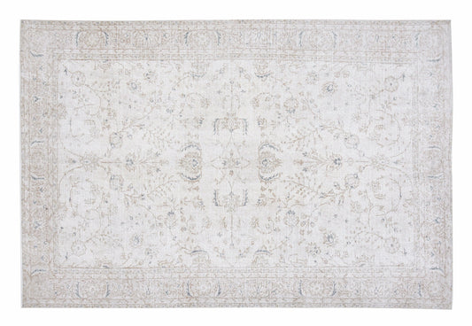 Turkish Vintage Oushak Rug, Handmade Area Rug, Neutral Floor Rug, Living Room Rug, Turkey Rug, Coastal Decor, Vintage Carpet, Rug 7x9, 12503