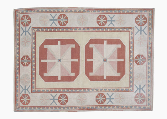 Oushak Rug, Vintage Rug, Handmade Rug, Area Rug, Turkish Rug, Anatolia Rug, Carpet Rug,Bedroom Rug, Bohemian Rug, Turkey Rug, Rug 5x7, 12423