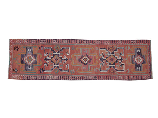 Rug Runner 3x11, Turkish Runner, Vintage Runner, Oushak Runner, Kilim Runner Rug, Hallway Runner, Handmade Runner Rug, Bohemian Rug, 11415