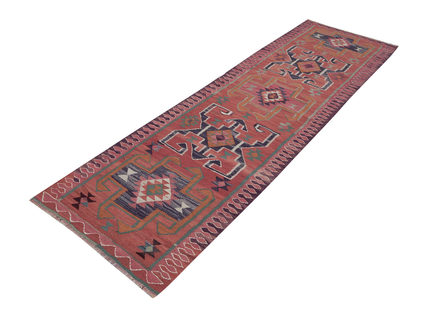 Rug Runner 3x11, Turkish Runner, Vintage Runner, Oushak Runner, Kilim Runner Rug, Hallway Runner, Handmade Runner Rug, Bohemian Rug, 11415