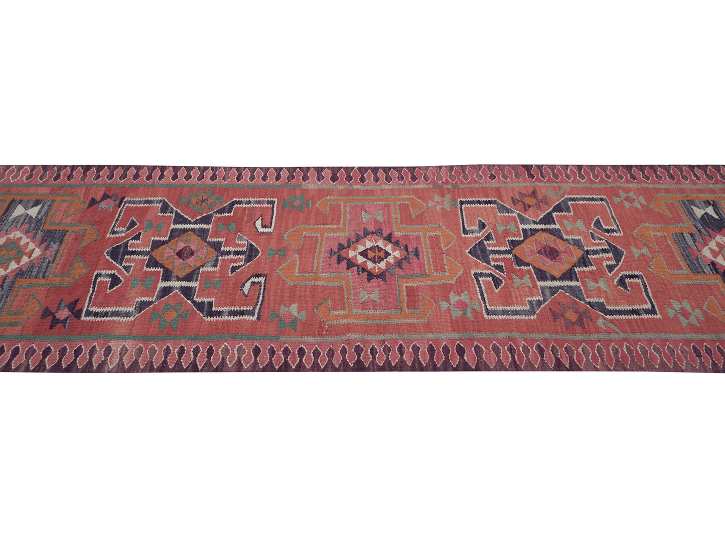 Rug Runner 3x11, Turkish Runner, Vintage Runner, Oushak Runner, Kilim Runner Rug, Hallway Runner, Handmade Runner Rug, Bohemian Rug, 11415