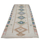 Turkish Vintage Runner Rug, Oushak Handmade Runner Rug, Neutral Muted Rug, Kitchen Runner, Rug Runner, Kilim Runner, Runner Rug 4x10, 12513
