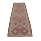 Runner Rug 3x11, Turkish Handmade Runner Rug, Vintage Oushak Runner Rug, Long Narrow Runner Rug, Kilim Runner Rug, Kitchen Runner, 11424