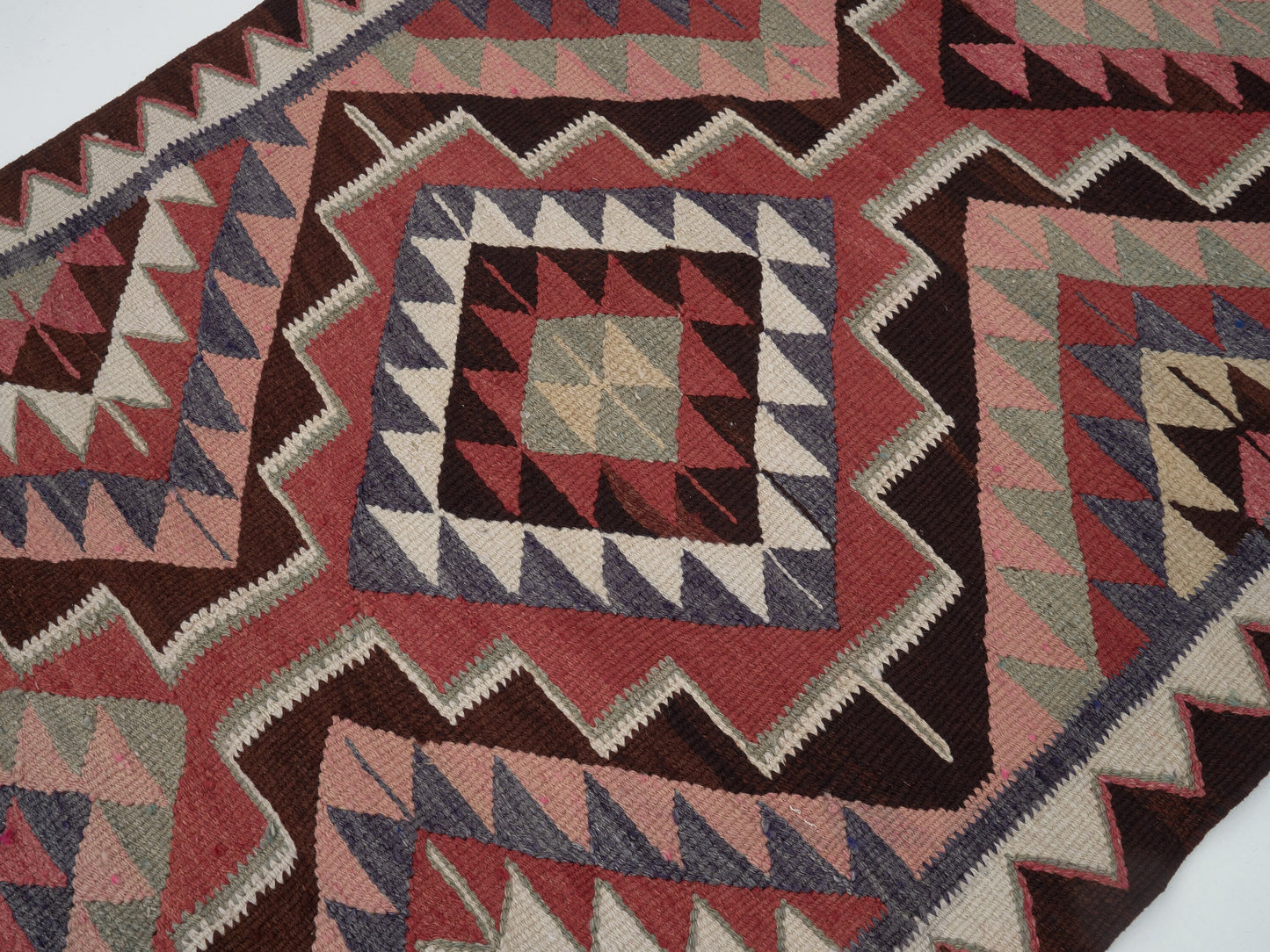 Vintage Runner, Oushak Runner, Turkish Runner, Handmade Runner Rug, Kilim Runner Rug, Hallway Runner, Runner Rug 3x11, Long Runner, 11423