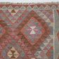Runner Rug 3x11, Turkish Handmade Runner Rug, Vintage Oushak Runner Rug, Long Narrow Runner Rug, Kilim Runner Rug, Kitchen Runner, 11424