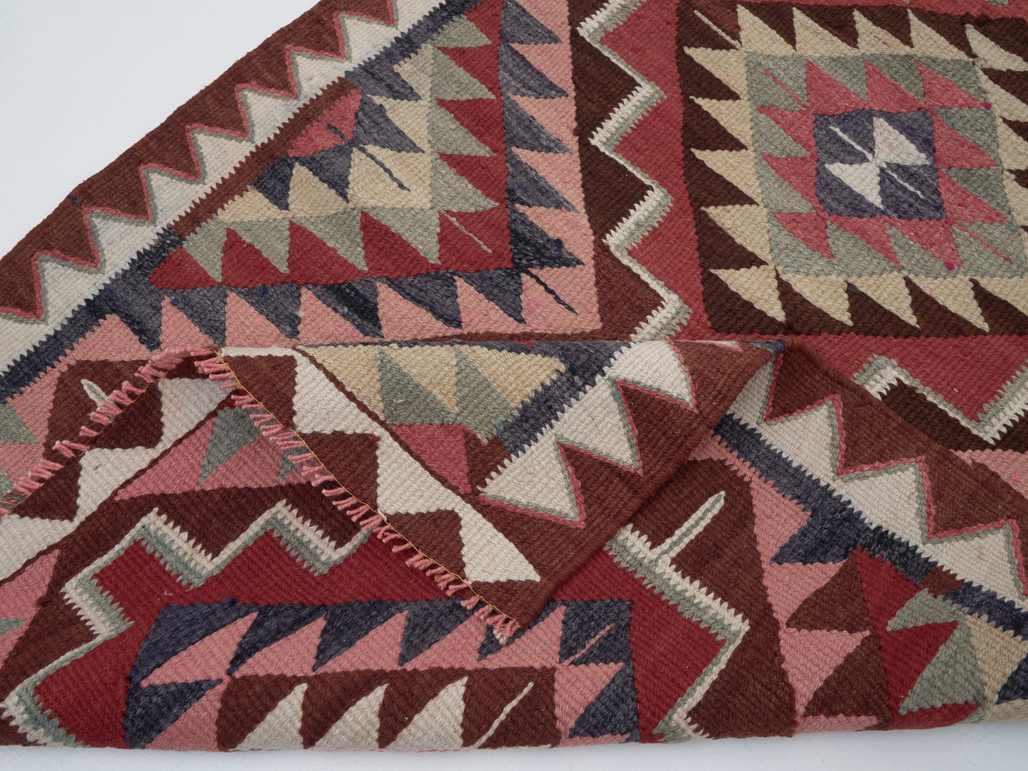 Vintage Runner, Oushak Runner, Turkish Runner, Handmade Runner Rug, Kilim Runner Rug, Hallway Runner, Runner Rug 3x11, Long Runner, 11423