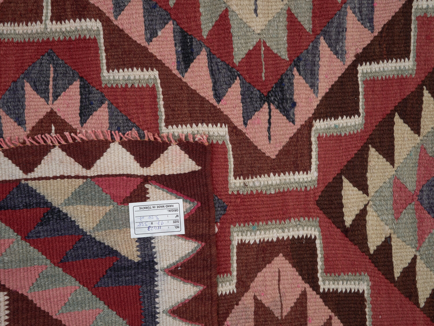 Vintage Runner, Oushak Runner, Turkish Runner, Handmade Runner Rug, Kilim Runner Rug, Hallway Runner, Runner Rug 3x11, Long Runner, 11423