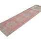 Rug Runner 3x12, Turkish Handmade Runner Rug, Vintage Eclectic Runner Rug, Oushak Runner, Anatolia Rug, Bohemian Rug, Carpet Runner, 12484