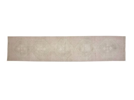 Runner Rug 3x14, Oushak Handmade Runner Rug, Turkish Vintage Runner Rug, Long Narrow Runner Rug, Carpet Runner, Entryway Rug, 12394