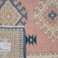 Turkish Handmade Runner Rug, Vintage Eclectic Runner Rug, Anatolia Rug, Oushak Runner, Hallway Runner, Rug Runner, Runner Rug 3x8, 12428