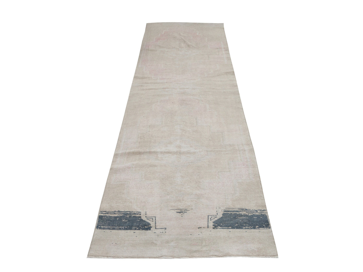 Oushak Runner, Turkish Runner, Vintage Handmade Runner Rug, Floor Runner Rug, Long Narrow Runner Rug, Kitchen Runner, Rug Runner 3x12, 12362