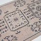 Handmade Eclectic Runner Rug, Vintage Oushak Runner Rug, Turkish Antique Runner Rug, Kitchen Runner, Bohemian Rug, Runner Rug 3x11, 12358