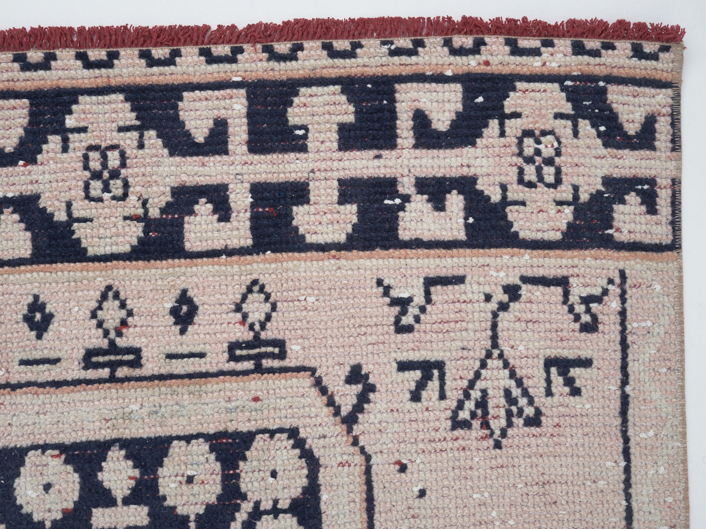 Handmade Eclectic Runner Rug, Vintage Oushak Runner Rug, Turkish Antique Runner Rug, Kitchen Runner, Bohemian Rug, Runner Rug 3x11, 12358