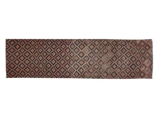 Oushak Runner, Kilim Runner Rug, Turkish Runner, Handmade Runner Rug, Vintage Runner, Long Runner, Hallway Runner, Runner Rug 3x13, 11435