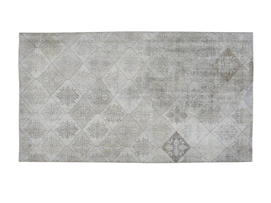 Turkish Vintage Oushak Rug, Handmade Area Antique Rug, Turkey Rug, Neutral Faded Rug, Farmhouse Decor, Oushak Carpet, Rug 5x8, 12436