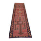 Kilim Runner Rug, Oushak Vintage Runner Rug, Turkish Eclectic Runner Rug, Long Runner, Bohemian Rug, Hallway Runner, Runner Rug 3x12, 11428