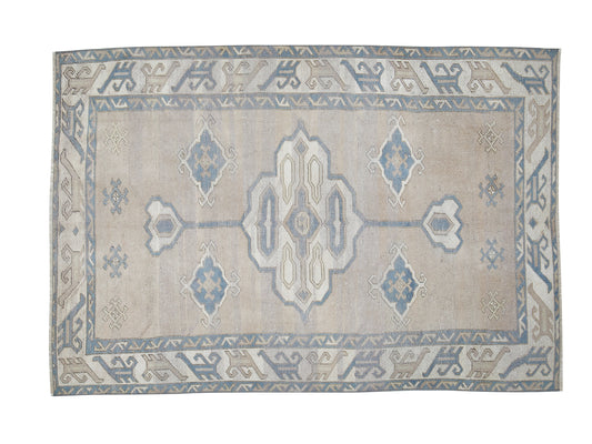 Vintage Handmade Area Rug, Turkish Oushak Eclectic Rug, Anatolia Rug, Bohemian Rug, Living Room Rug, Carpet Rug, Turkey Rug, Rug 4x6, 12430