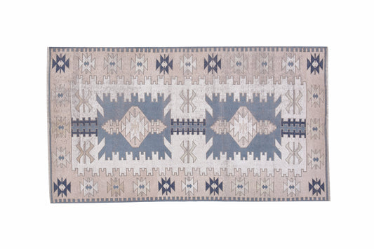 Vintage Handmade Rug, Turkish Oushak Rug, Neutral Area Rug, Bedroom Rug, Coastal Decor,Carpet Rug, Rug 4x7, Turkey Rug, Oushak Carpet, 12297