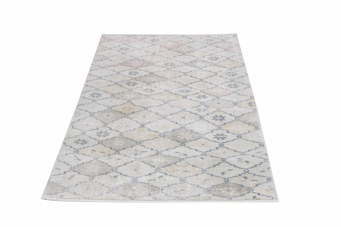 Vintage Oushak Rug, Handmade Area Rug, Turkish Unique Rug, Scandinavian Rug, Rug 3x6, Living Room Rug, Gray Rug, Vintage Carpet, 12303