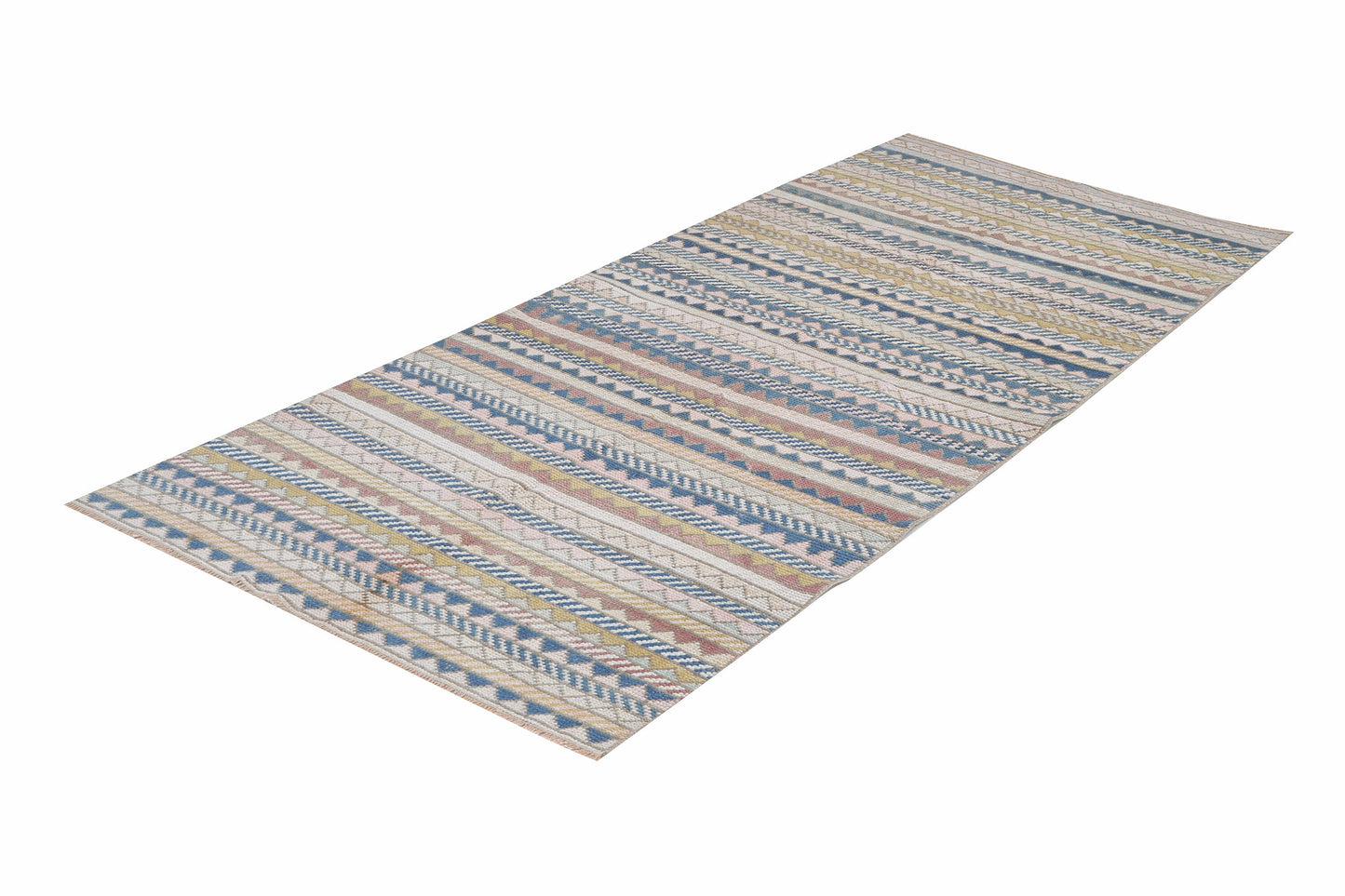Oushak Vintage Rug, Handmade Eclectic Rug, Turkish Area Rug, Bohemian Rug, Living Room Rug, Rug 3x7, Carpet Rug, Turkish Carpet, 12307
