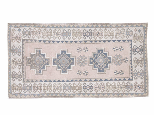 Turkish Rug, Vintage Rug, Oushak Rug, Handmade Rug, Area Rug, Neutral Rug, Living Room Rug, Vintage Carpet, Turkey Rug, Rug 4x6, 12321
