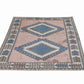 Turkish Vintage Rug, Handmade Area Rug, Oushak Rug, Neutral Muted Rug, Bedroom Rug, Bohemian Rug, Vintage Carpet, Turkey Rug, Rug 4x6, 12324