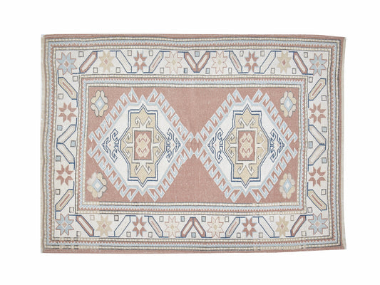 Turkish Rug, Vintage Rug, Handmade Rug, Oushak Rug, Area Rug, Bohemian Rug, Vintage Carpet, Turkey Rug, Rug 4x5, Oushak Carpet, 12283