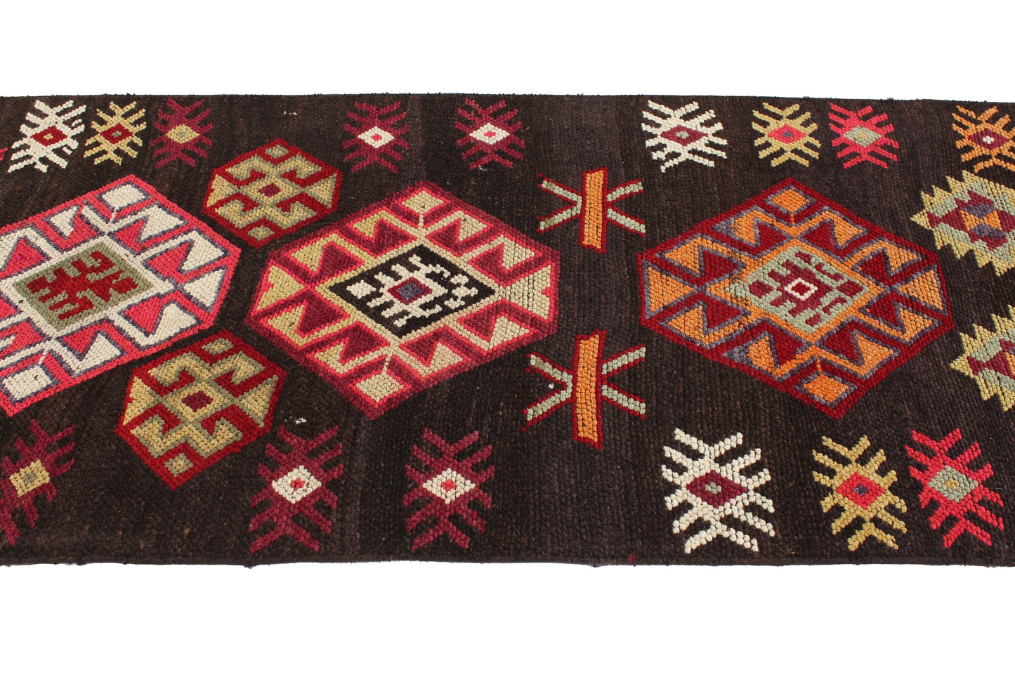 Floral Long Carpet Rug Runner, 3x14 Runner rug, Turkish runner, Oushak Runner, Vintage Runner, Entryway rug, Hallway rug, 6445