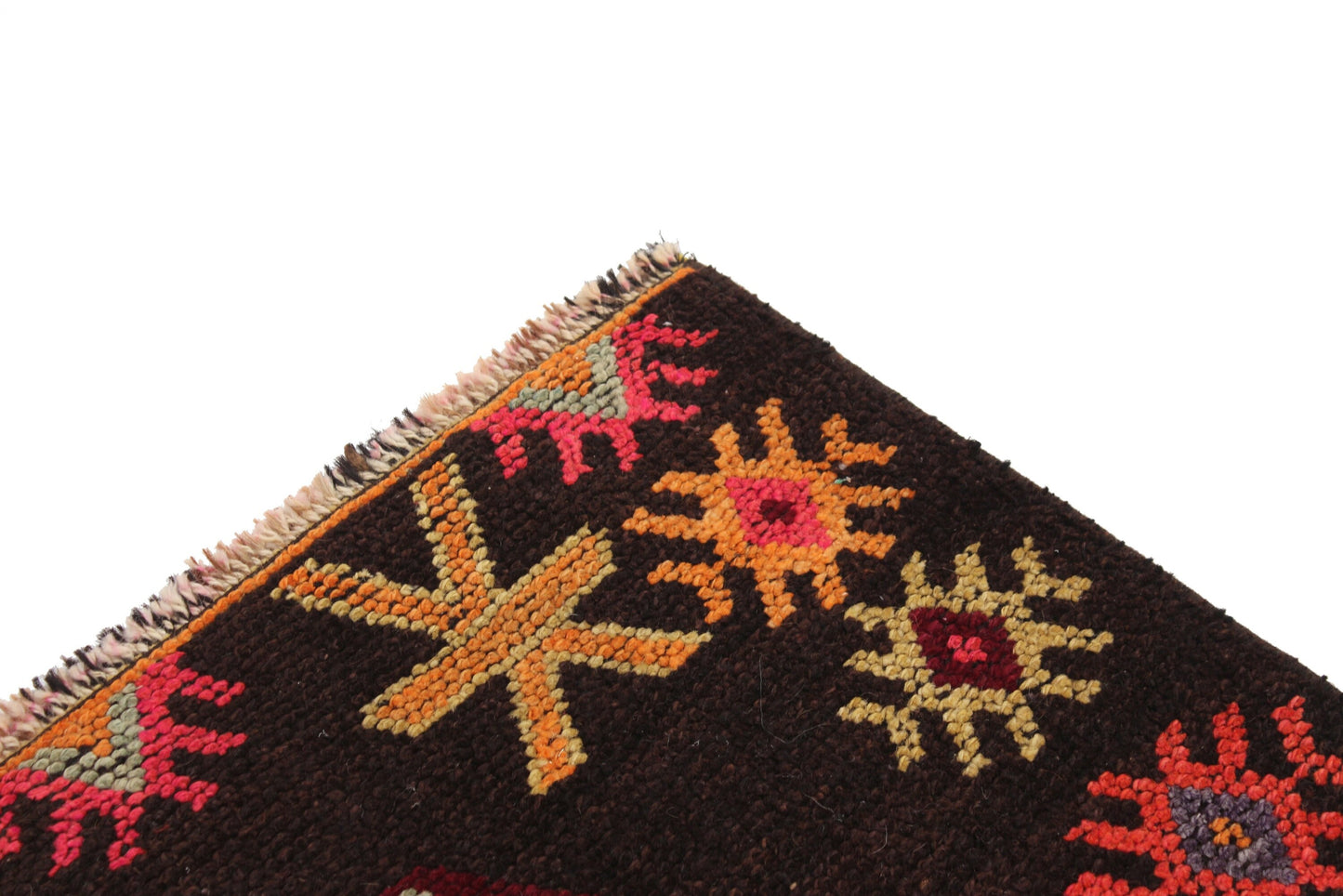 Floral Long Carpet Rug Runner, 3x14 Runner rug, Turkish runner, Oushak Runner, Vintage Runner, Entryway rug, Hallway rug, 6445