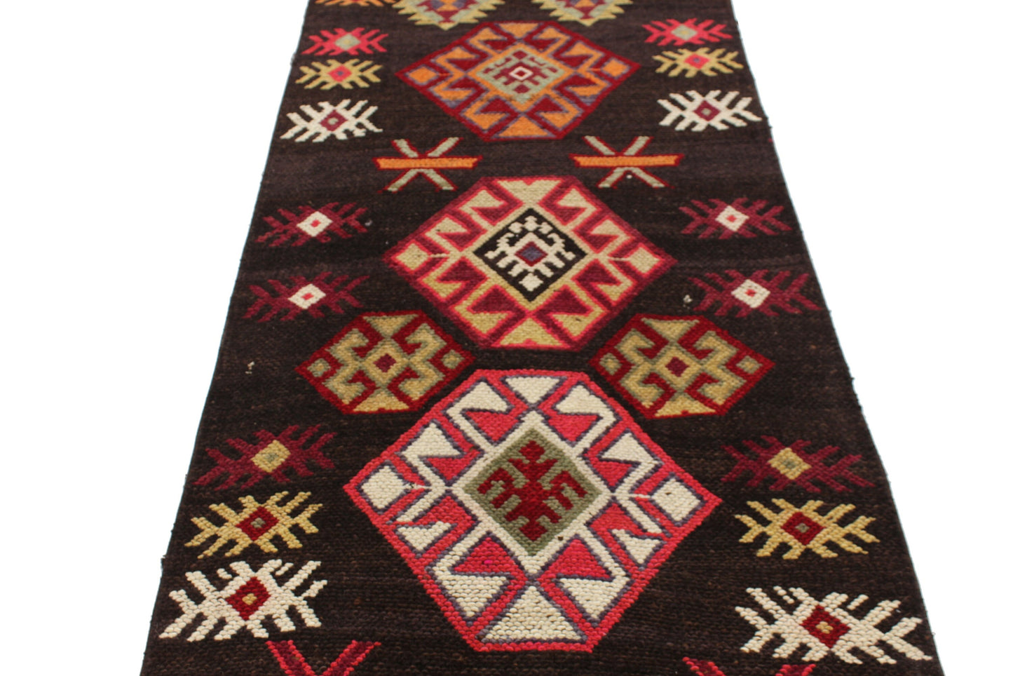 Floral Long Carpet Rug Runner, 3x14 Runner rug, Turkish runner, Oushak Runner, Vintage Runner, Entryway rug, Hallway rug, 6445