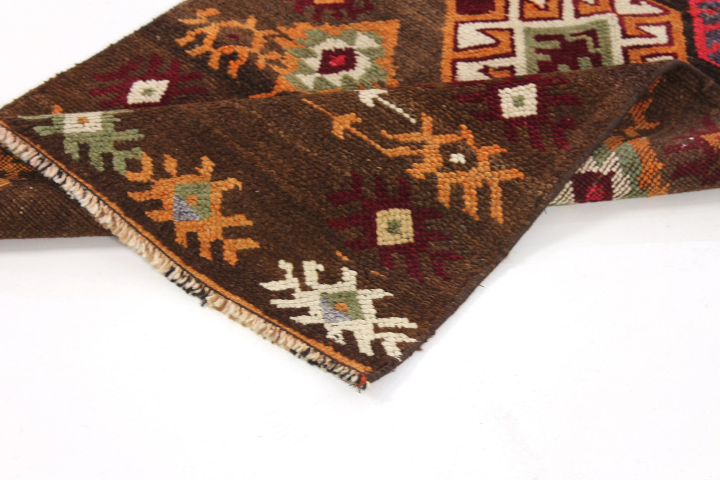 Floral Long Carpet Rug Runner, 3x14 Runner rug, Turkish runner, Oushak Runner, Vintage Runner, Entryway rug, Hallway rug, 6445