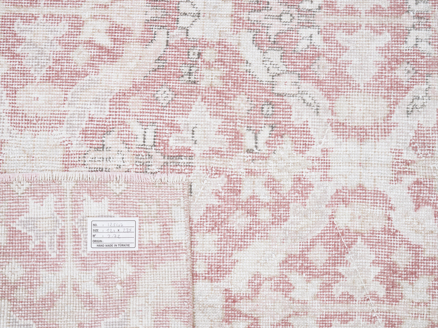 Oushak Rug, Vintage Rug, Turkish Rug, Handmade Rug, Area Rug, Contemporary Decor, Neutral Rug, Turkey Rug, Rug 4x7, Oushak Carpet, 12347