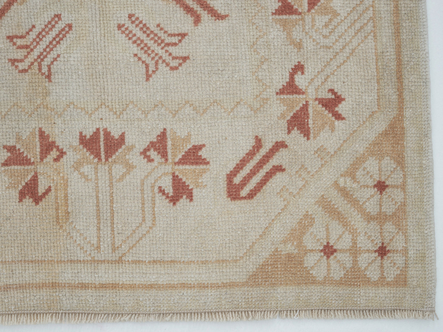 Oushak Rug, Area Rug, Vintage Rug, Handmade Rug, Turkish Rug, Neutral Rug, Scandinavian Rug, Living Room Rug, Turkey Rug, Rug 3x5, 12400