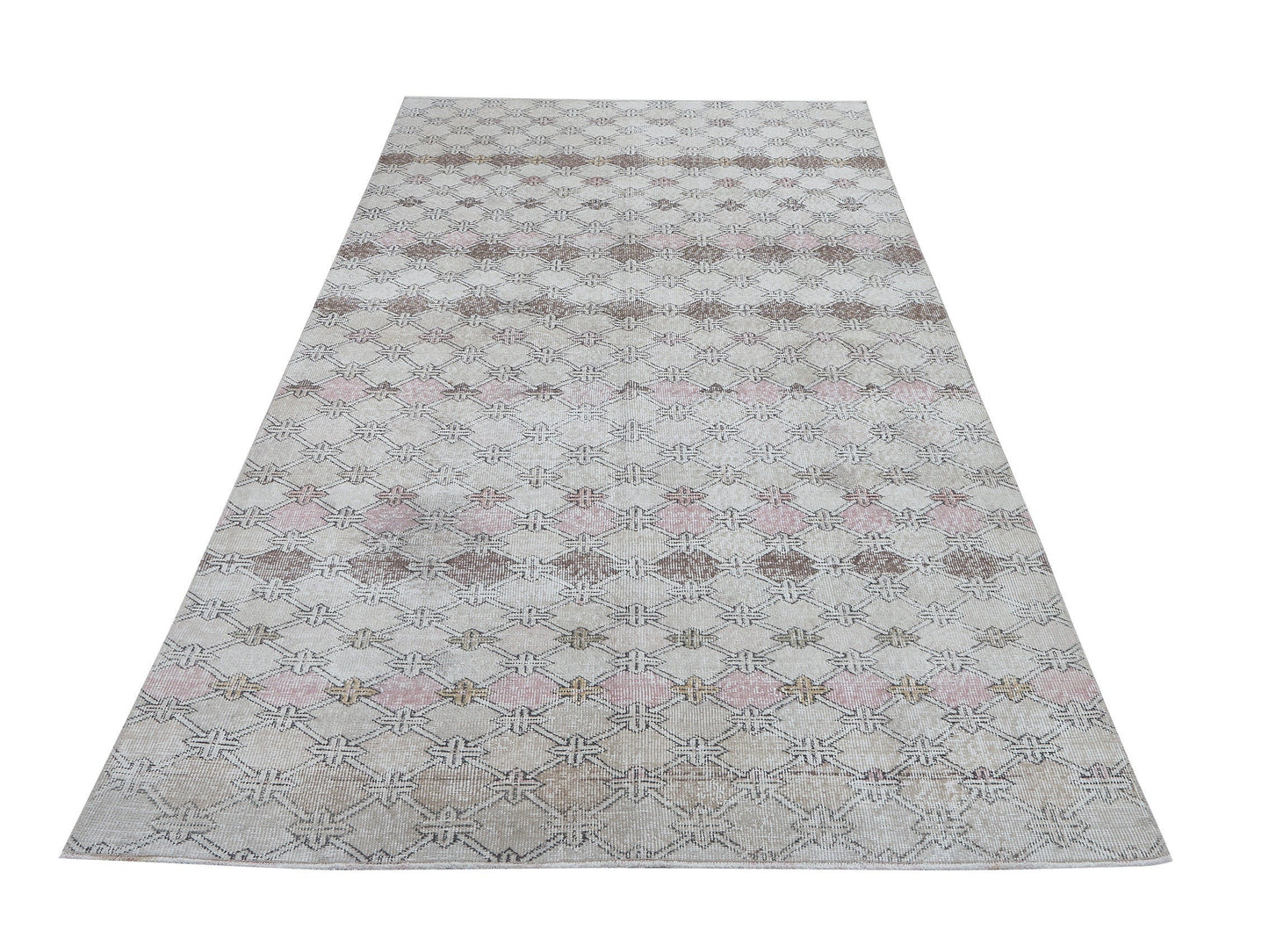 Vintage Rug, Handmade Rug, Turkish Rug, Oushak Rug, Area Rug, Neutral Rug, Office Rug, Contemporary Decor, Turkish Carpet, Rug 5x10, 12406