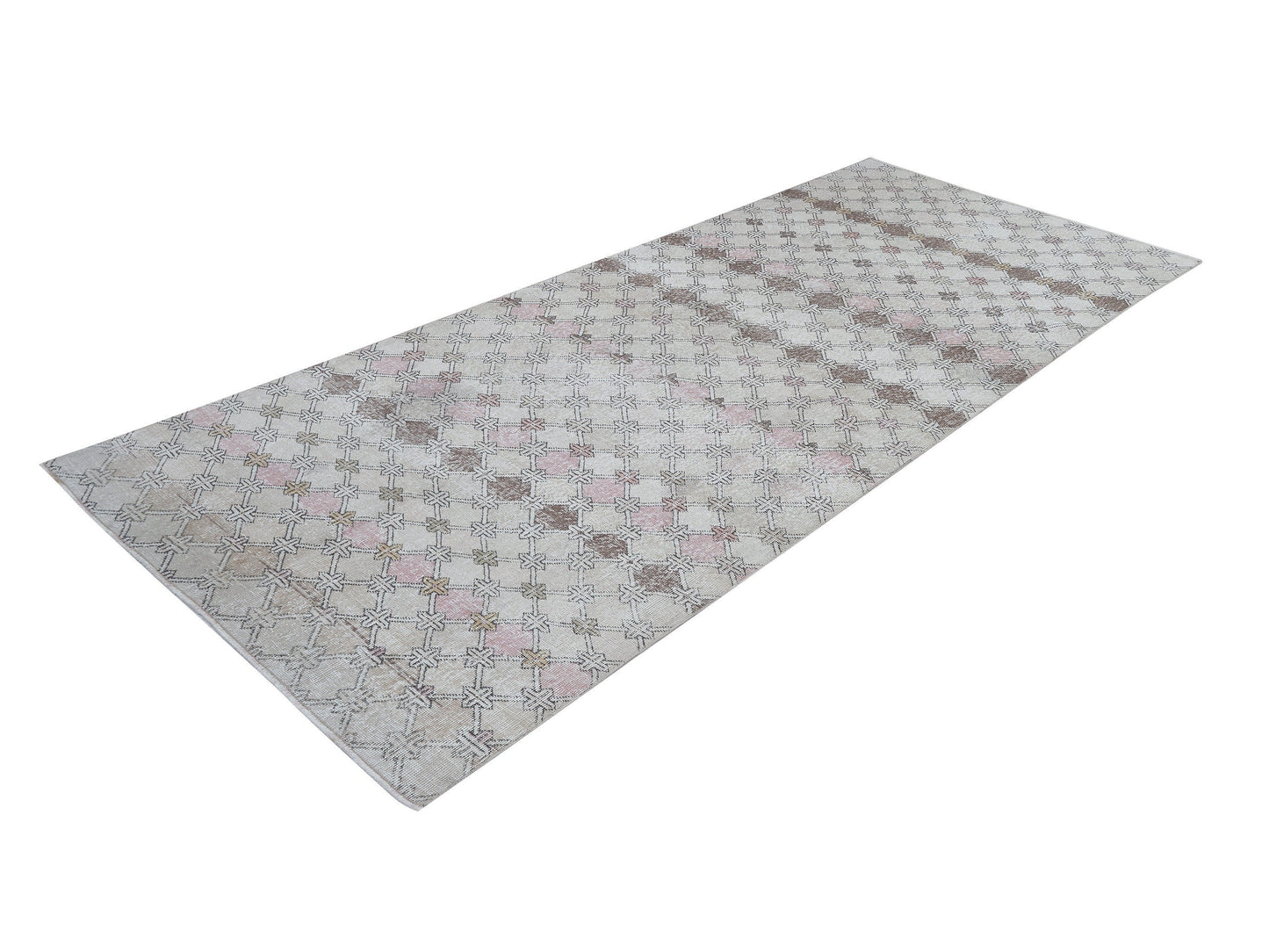 Vintage Rug, Handmade Rug, Turkish Rug, Oushak Rug, Area Rug, Neutral Rug, Office Rug, Contemporary Decor, Turkish Carpet, Rug 5x10, 12406